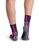 X-SOCKS TREK OUTDOOR WMN - Midnight Blue Pink Lt Grey Melange - Ankle - 9 of 9