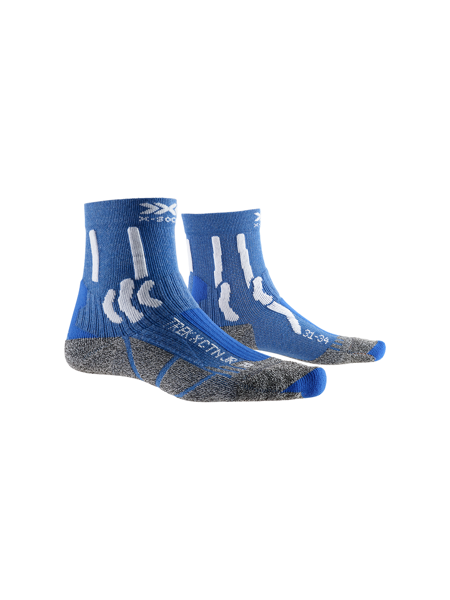 X-SOCKS TREK X CTN JR - Lake Blue Arctic White - Crew - 3 of 7