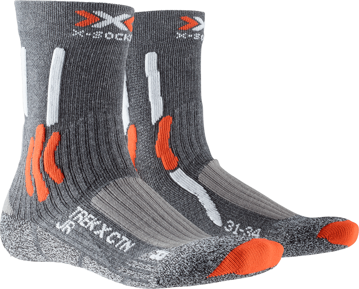 X-SOCKS TREK X CTN JR - Lake Blue Arctic White - Crew - 6 of 7