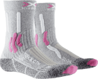 X-SOCKS TREK X CTN JR - Light Grey Melange Raspberry - Crew - 7 of 7