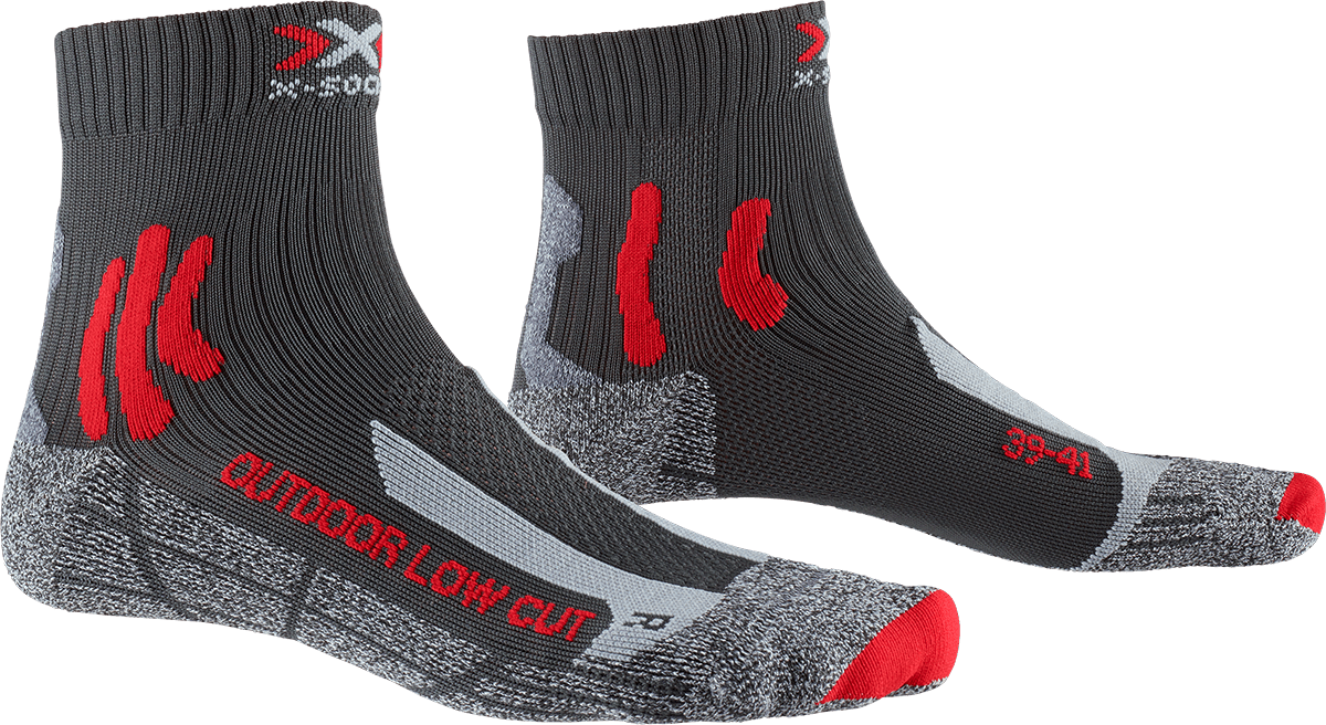 X-SOCKS TREK OUTDOOR LOW CUT MEN SOCKS - Anthracite Red - Low Cut - 1 of 6