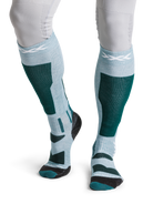 X-SOCKS SNOWBOARD DISCOVER OTC - Sage Green English Lawn - Over The Calf - 10 of 17