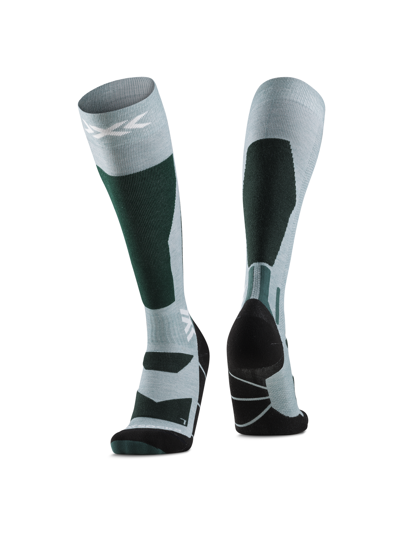 X-SOCKS SNOWBOARD DISCOVER OTC - Sage Green English Lawn - Over The Calf - 9 of 17