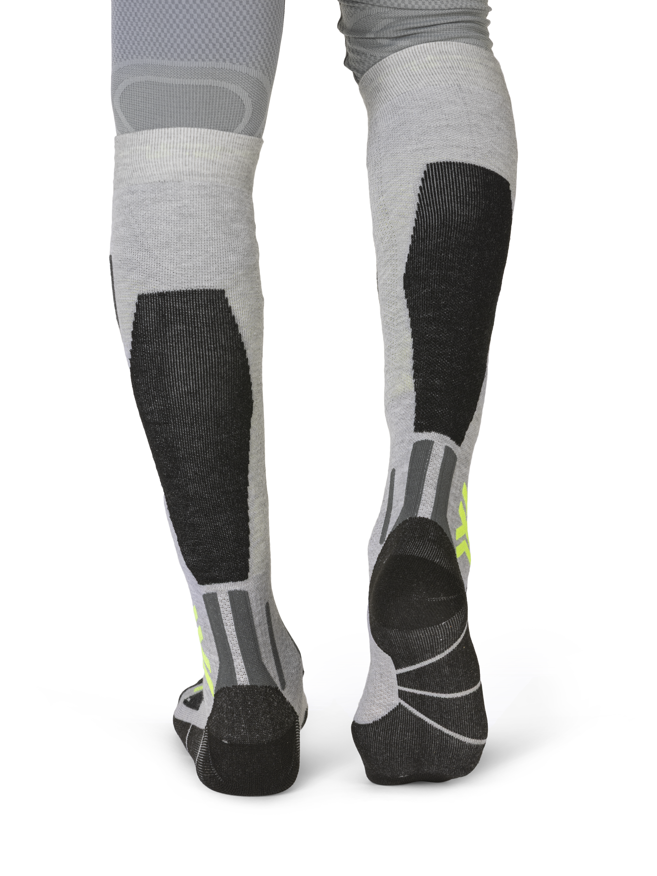 X-SOCKS SNOWBOARD DISCOVER OTC - Rhino Grey Canary - Over The Calf - 4 of 17