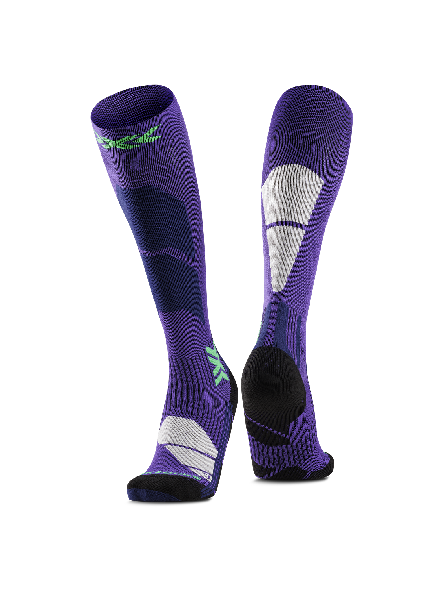 X-SOCKS SKI PERFORM OTC WMN - Deep Purple Light Sand - Over The Calf - 1 of 3