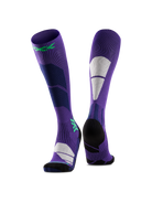 X-SOCKS SKI PERFORM OTC WMN - Deep Purple Light Sand - Over The Calf - 1 of 3