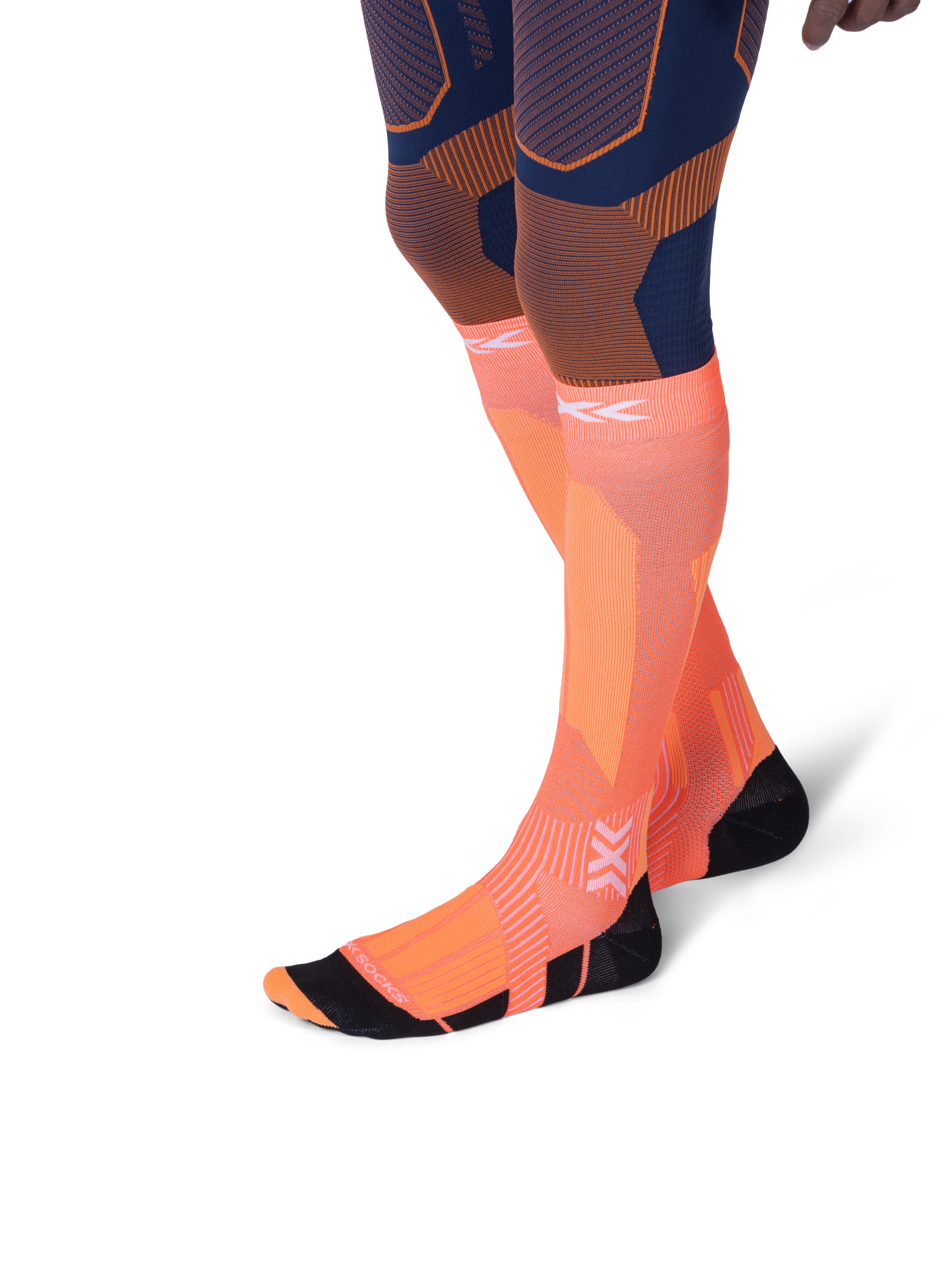 X-SOCKS SKI TOURING PERFORM OTC - Blazing Orange Orange - Over The Calf - 7 of 12