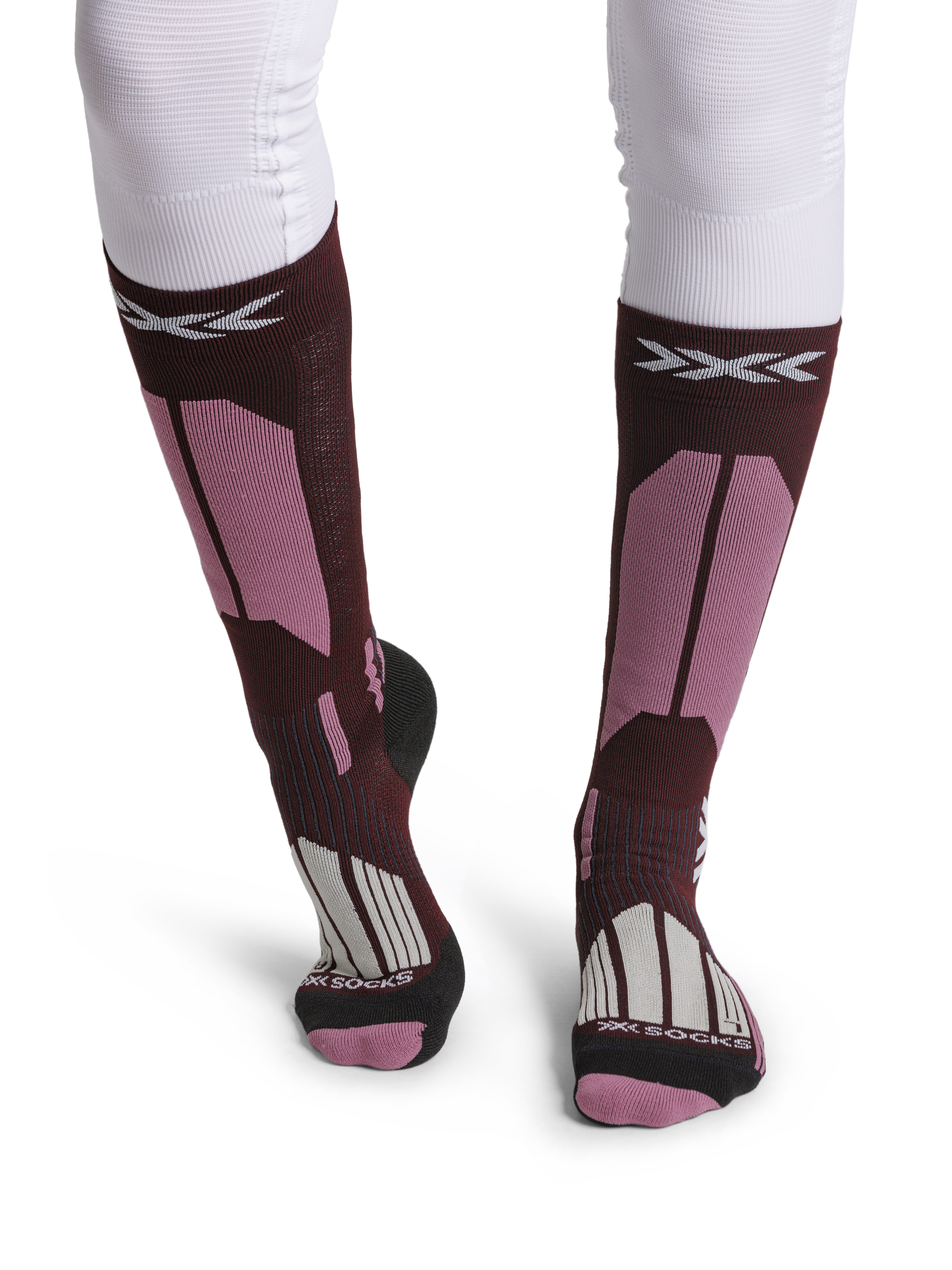 X-SOCKS SKI TOURING PERFORM OTC WMN - Deep Purple Light Sand - Over The Calf - 2 of 4