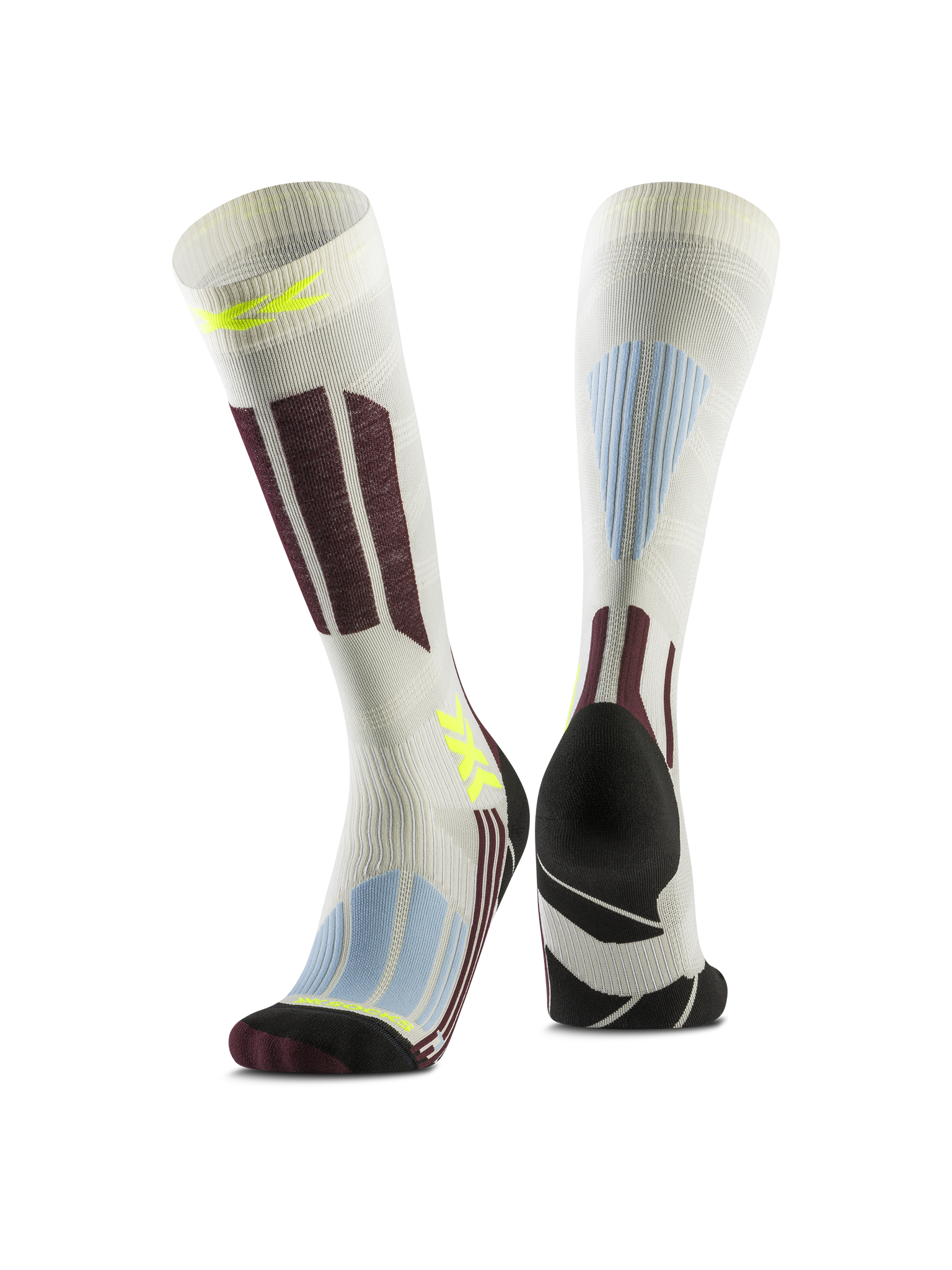 X-SOCKS SKI TOURING EXPERT OTC WMN - Light Sand Cool Water - Over The Calf - 1 of 6