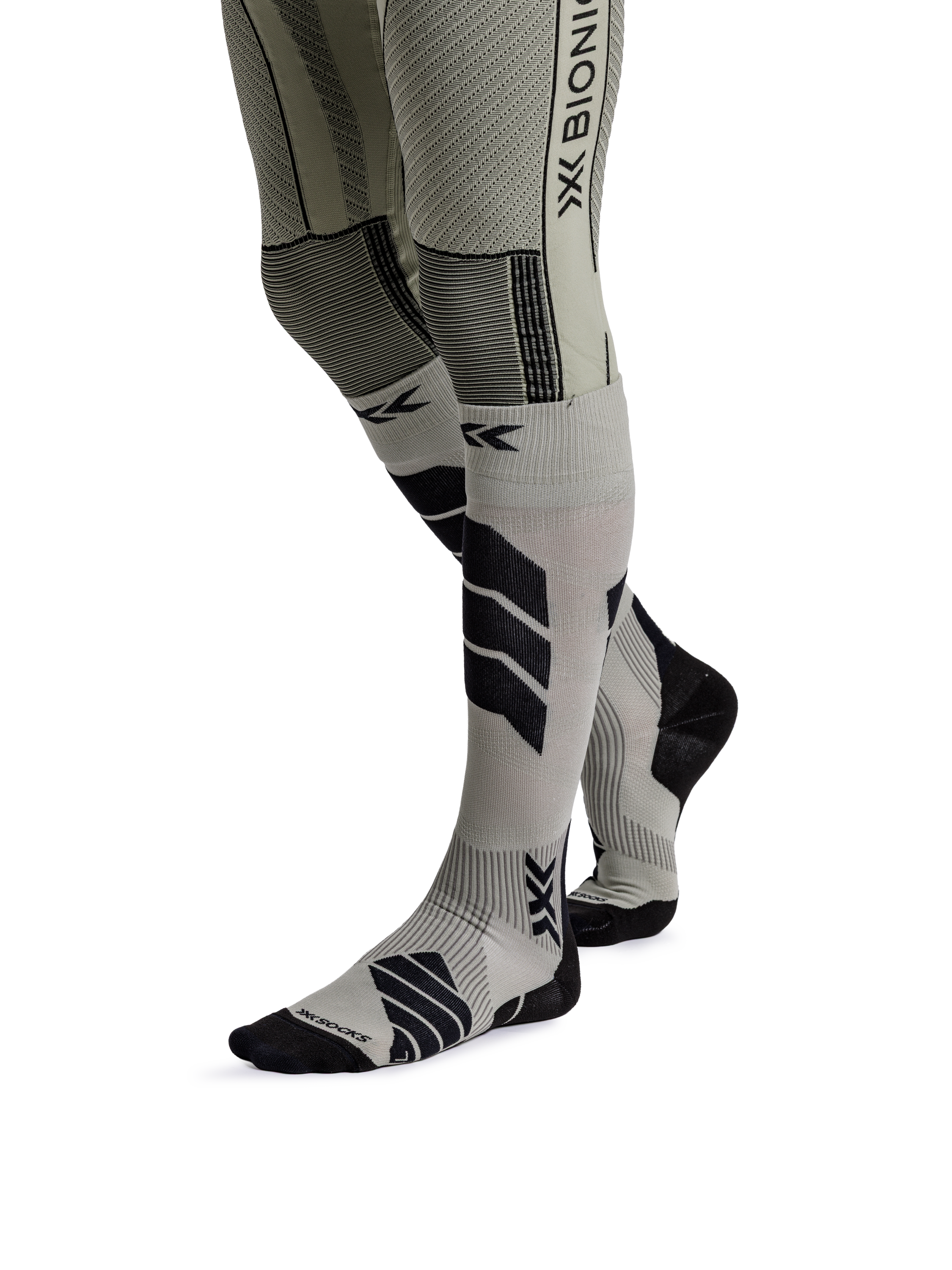 X-SOCKS SKI EXPERT OTC - Tea Grey Black - Over The Calf - 11 of 13