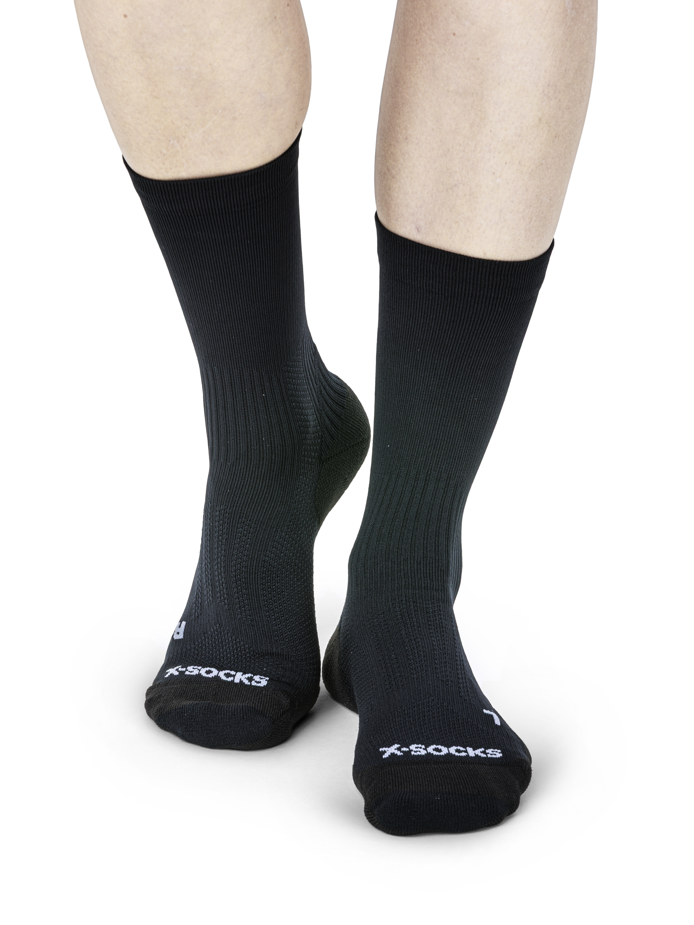 X-SOCKS CORE SPORT CREW - Opal Black Arctic White - Crew - 2 of 9