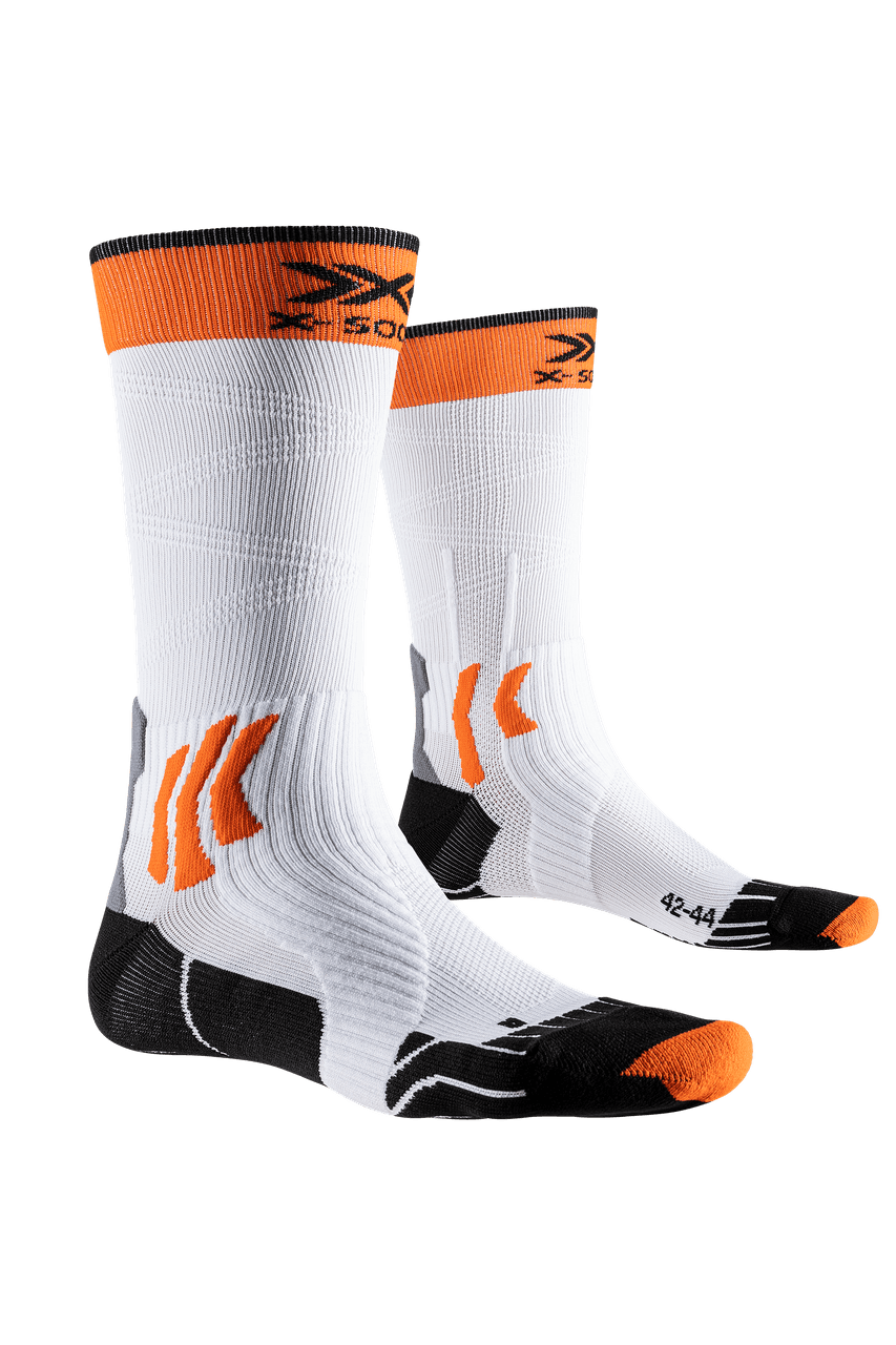 X-SOCKS SPIKE HELIX 4.0 - White X-orange Black - Over The Calf - 1 of 1