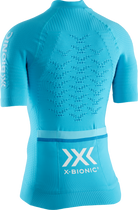 X-BIONIC EFFEKTOR 4.0 CYCLING ZIP SHIRT SH SL WMN - Effektor Turquoise Arctic White - T-Shirts - 2 of 8