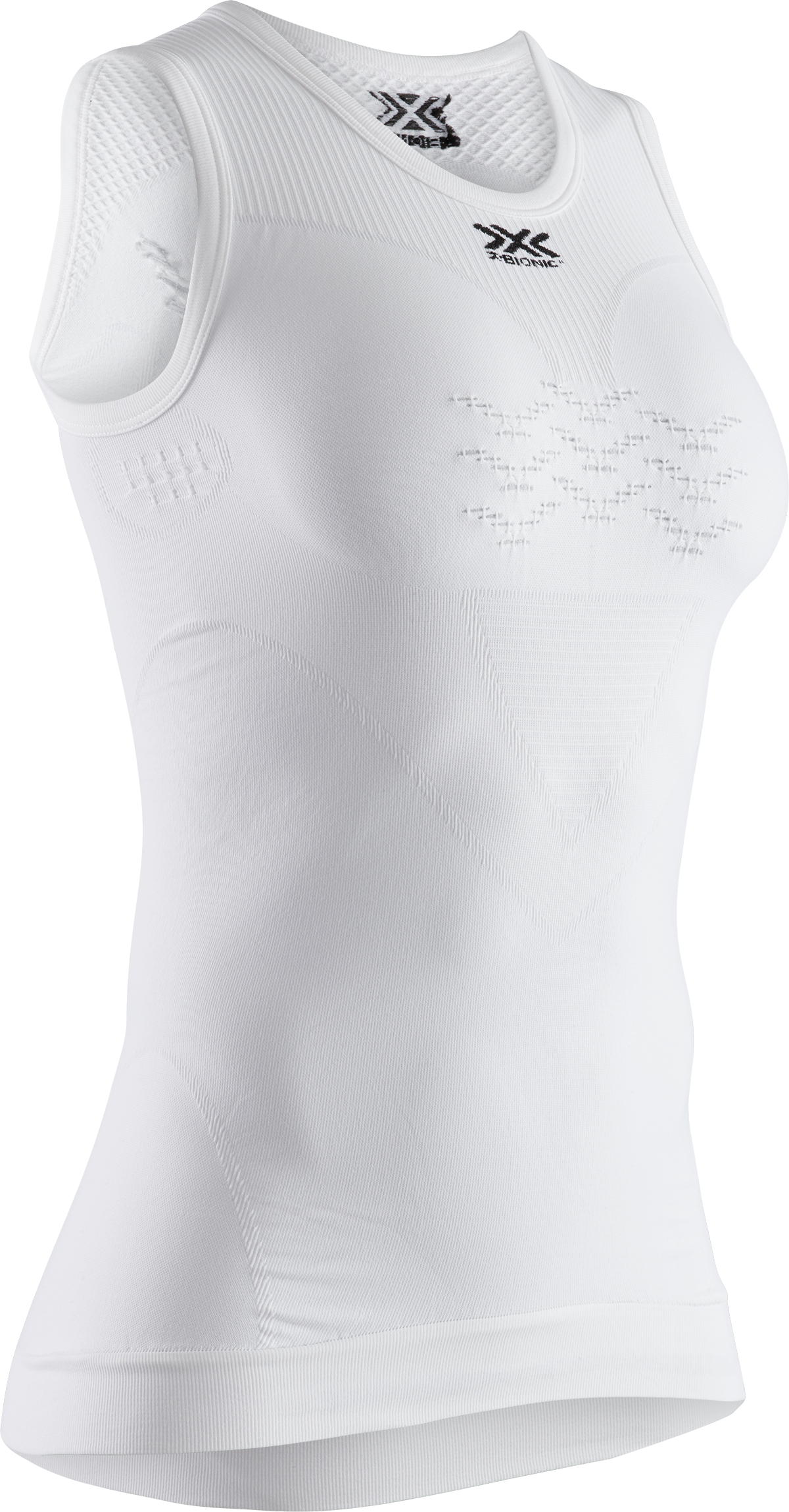 X-BIONIC ENERGIZER 4.0 LT SINGLET WMN - Arctic White Dolomite Grey - Tanks - 3 of 4