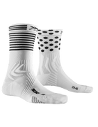 X-SOCKS BIKE RACE 4.0 - Arctic White Dot Stripe - Crew - 4 of 5