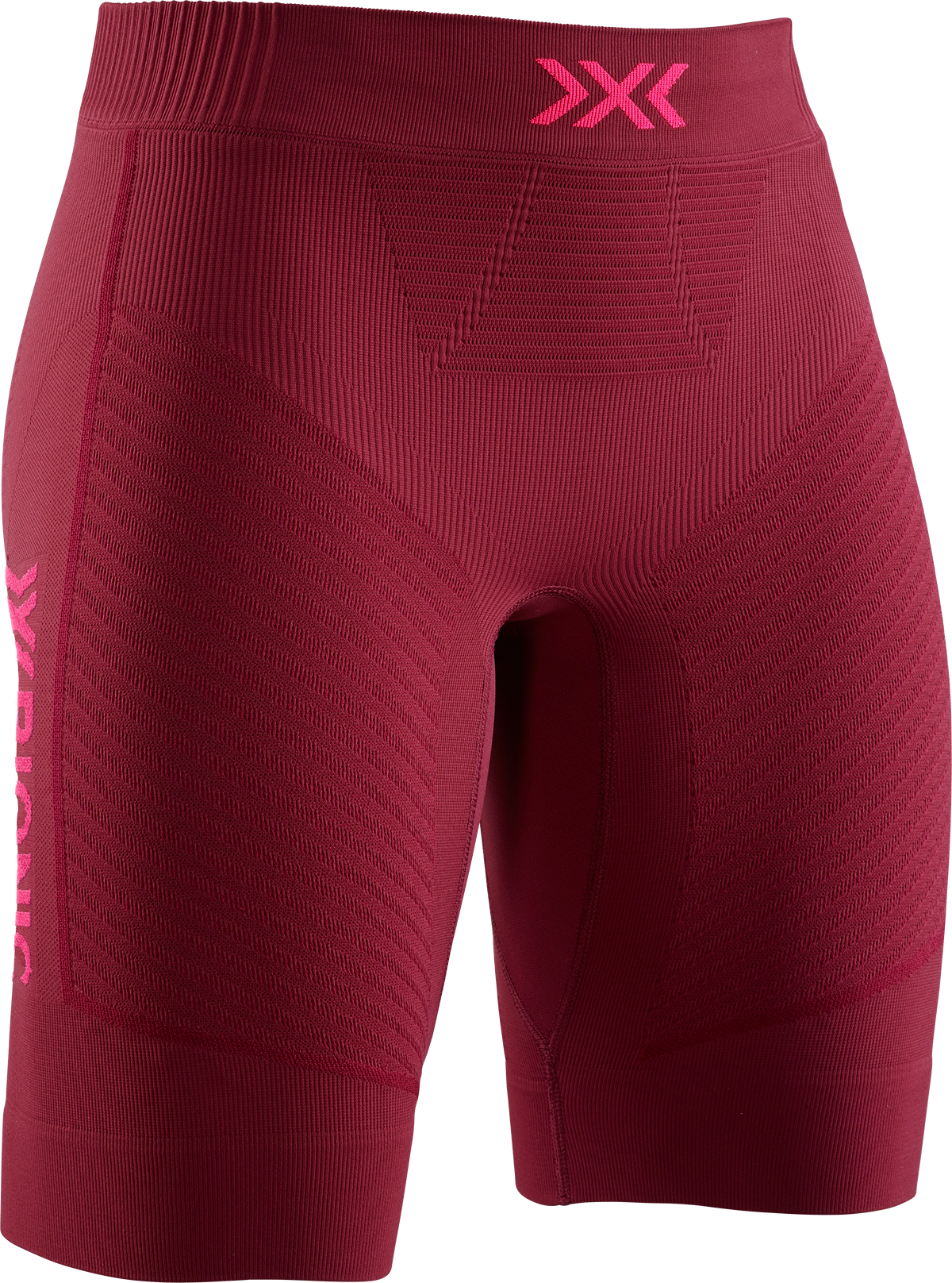 X-BIONIC INVENT 4.0 RUNNING SHORTS WMN - Namib Red Neon Flamingo - Shorts - 3 of 6