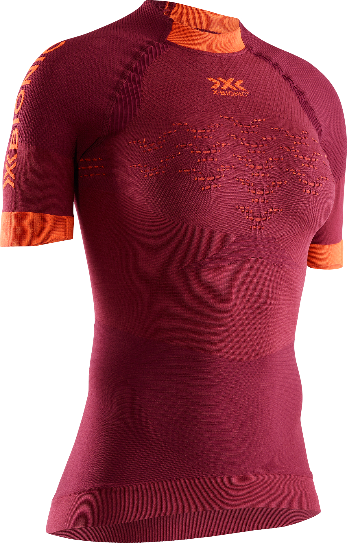 X-BIONIC THE TRICK 4.0 RUNNING SHIRT SH SL WMN - Namib Red Kurkuma Orange - T-Shirts - 3 of 8