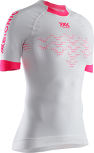 X-BIONIC THE TRICK 4.0 RUNNING SHIRT SH SL WMN - Arctic White Neon Flamingo - T-Shirts - 5 of 8