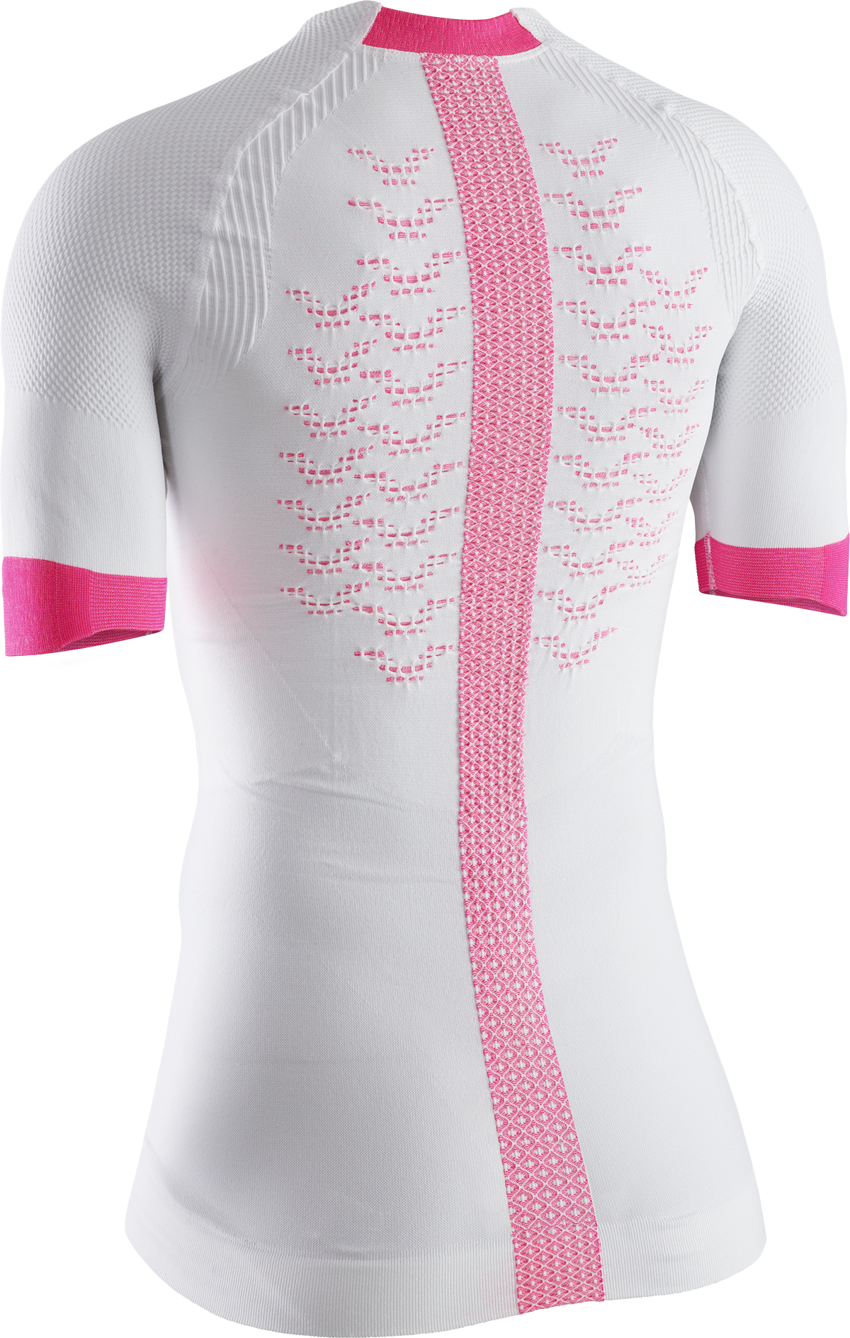 X-BIONIC THE TRICK 4.0 RUNNING SHIRT SH SL WMN - Arctic White Neon Flamingo - T-Shirts - 6 of 8