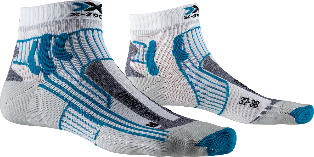 X-SOCKS MARATHON ENERGY WMN - Opal Black Flamingo Pink - Ankle - 6 of 7