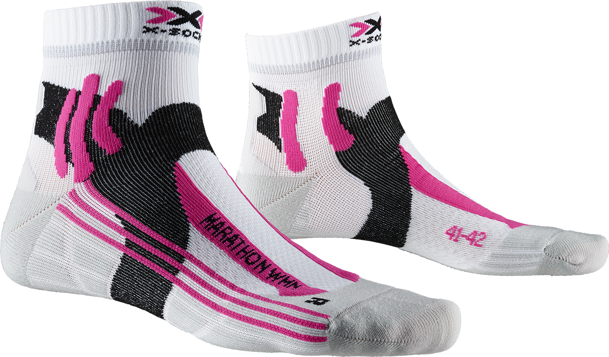 X-SOCKS MARATHON WMN - Arctic White Pearl Grey - Ankle - 4 of 4