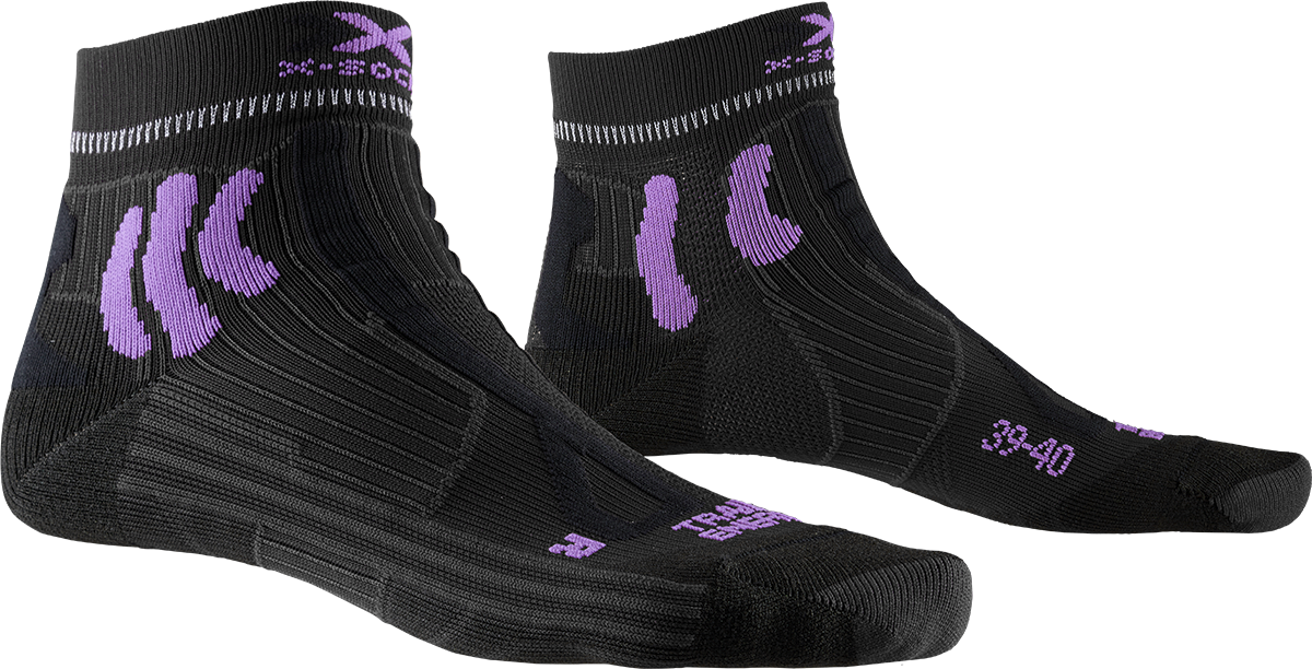 X-SOCKS TRAIL RUN ENERGY WMN - Dark Ruby Flamingo Pink - Ankle - 2 of 4