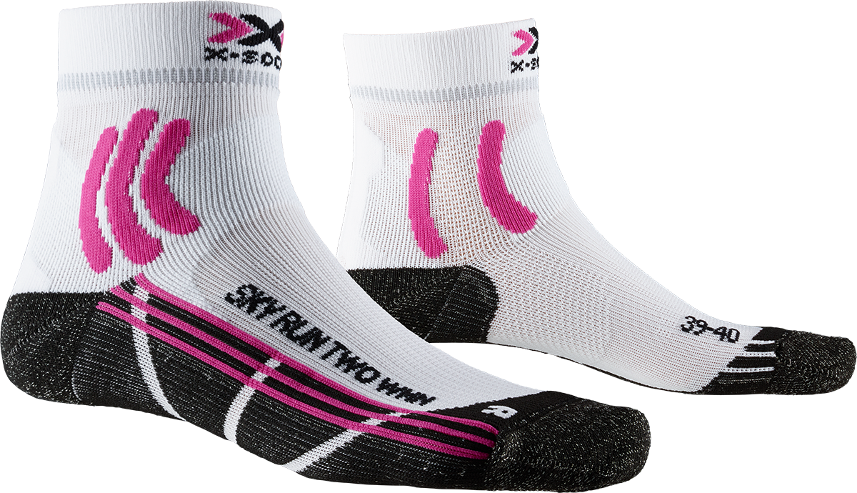 X-SOCKS SKY RUN TWO WMN - Arctic White Opal Black - Ankle - 3 of 6