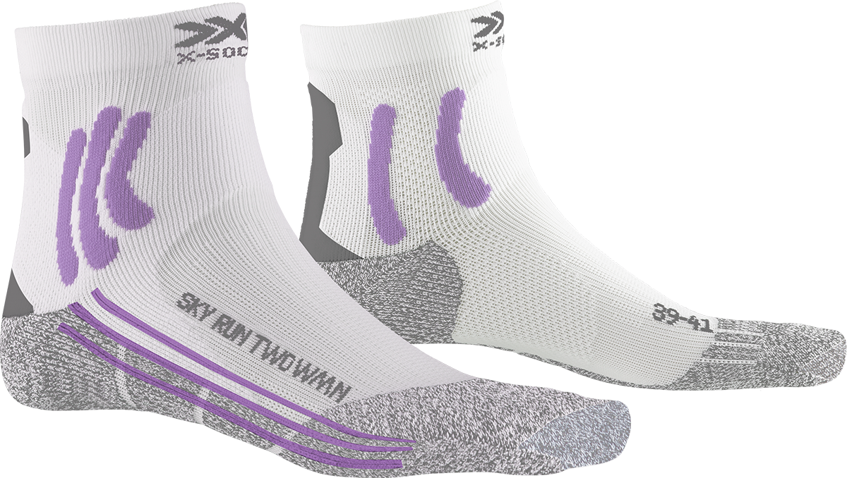 X-SOCKS SKY RUN TWO WMN - Arctic White Opal Black - Ankle - 4 of 6
