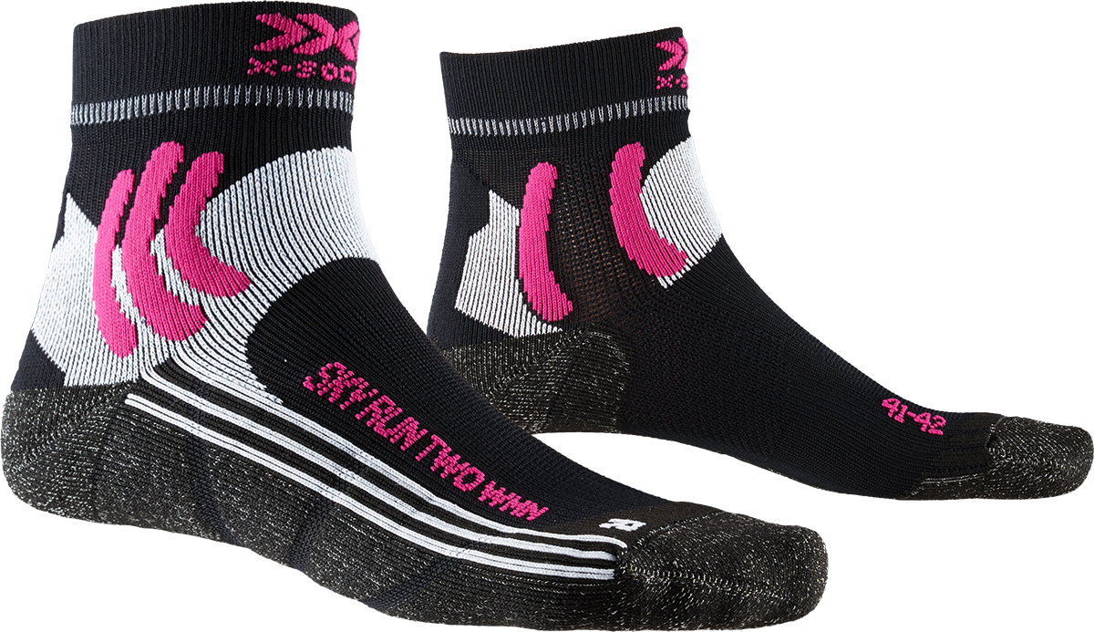 X-SOCKS SKY RUN TWO WMN - Arctic White Opal Black - Ankle - 5 of 6