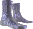 X-SOCKS TREK X MERINO WMN - Grey Purple Melange Grey Melange - Crew - 6 of 6
