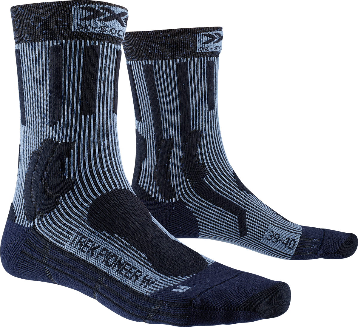 X-SOCKS TREK PIONEER WMN - Midnight Blue Melange Bluestone - Crew - 3 of 3