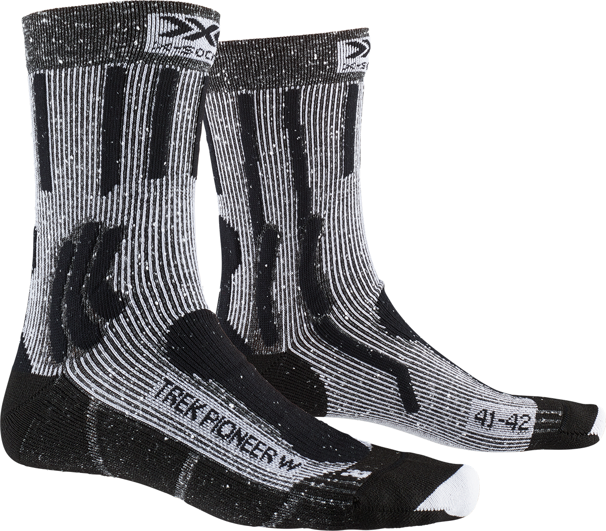 X-SOCKS TREK PIONEER WMN - Opal Black Flocculus White - Crew - 2 of 3